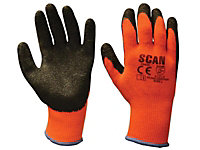 Scan Thermal Latex Coated Gloves - Medium Size 8 SCAGLOKSTHM