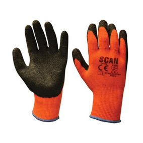 Scan Thermal Latex Coated Gloves - XL Size 10 SCAGLOKSTHXL