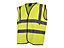 Scan UC801 Hi-Vis Vest Waistcoat Yellow - L (44in) SCAHVWL