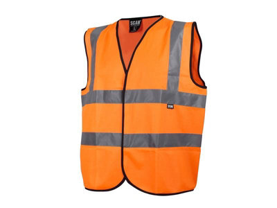 Scan UC801-O Hi-Vis Vest Waistcoat Orange - M (41in) SCAHVWMO