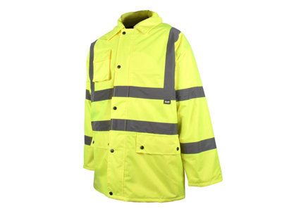 Scan UC803 Hi-Vis Motorway Jacket Coat Yellow - L (44in) SCAHVMJL