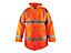 Scan UC803-O Hi-Vis Motorway Jacket Coat Orange - XXL (52in) SCAHVMJXXLO