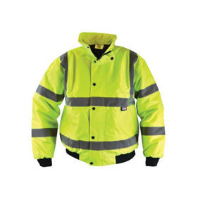 Scan UC804 Hi-Vis Bomber Jacket Coat Yellow - XXXL (56in) SCAHVBJXXXL