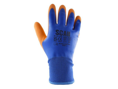 Scan W2101 Thermal Waterproof Latex Coated Gloves - XXL (Size 11) SCAGLOWPTHXX