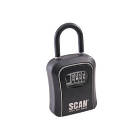 Scan Wall Mount Shackle 4 Wheel Combination Key Storage Safe Box XMS24KEYSAFE
