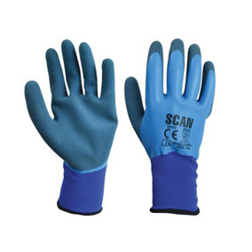 Scan Waterproof Latex Gloves - XXL Size 11 SCAGLOLAWPXX