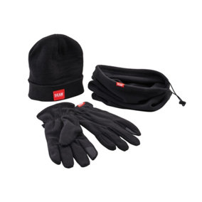 Scan Winter Workwear Pack Wooly Bobble Hat Gloves Snood SCAWWWKIT3PC XMS24WINTER