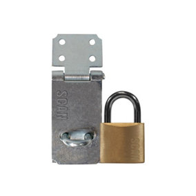 Scan YS-0003-64 Hasp and Staple 64mm + 40mm Padlock SCAPHSGP64