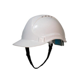 Scan YS-4B Deluxe Safety Helmet - White SCAPPESHDELW