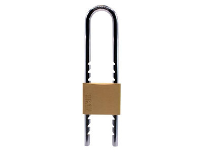 Scan ZA115-L50 Brass Padlock 50mm Sliding Shackle SCAPLBSLIDE