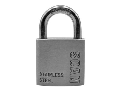 Scan ZB111-32 Stainless Steel Padlock 32mm SCAPLSS32
