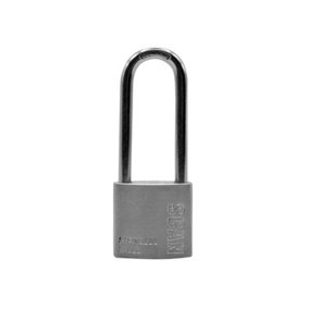 Scan ZB111-32L Stainless Steel Padlock 32mm Long Shackle SCAPLSS32LS