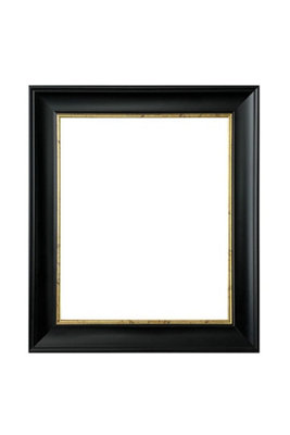 Scandi Black & Crackle Gold Photo Frame 18 x12 Inch