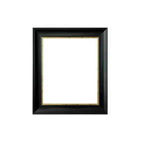 Scandi Black & Crackle Gold Photo Frame 18 x12 Inch
