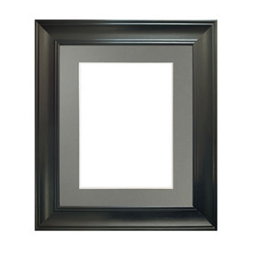 Scandi Black Frame with Dark Grey Mount for Image Size 45 x 30 CM