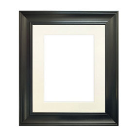 Scandi Black Frame with Ivory Mount for Image Size 20 x 16 Inch