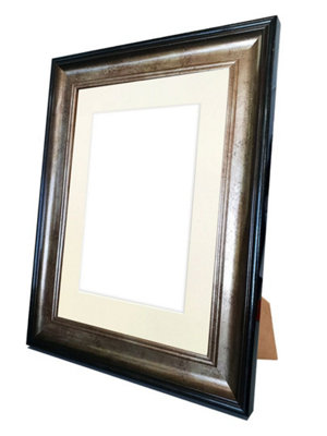 Scandi Black & Gold Frame with Ivory Mount for Image Size A4