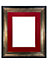 Scandi Black & Gold Frame with Red Mount for Image Size 4.5 x 2.5 Inch