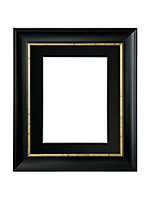 Scandi Black with Crackle Gold Frame with Black mount for Image Size 10 x 4 Inch