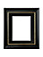 Scandi Black with Crackle Gold Frame with Black mount for Image Size 10 x 4 Inch