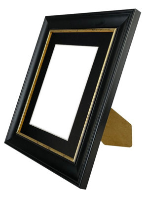 Scandi Black with Crackle Gold Frame with Black mount for Image Size 10 x 6