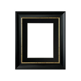 Scandi Black with Crackle Gold Frame with Black mount for Image Size 30 x 40 CM