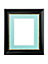 Scandi Black with Crackle Gold Frame with Blue mount for Image Size 8 x 6 Inch