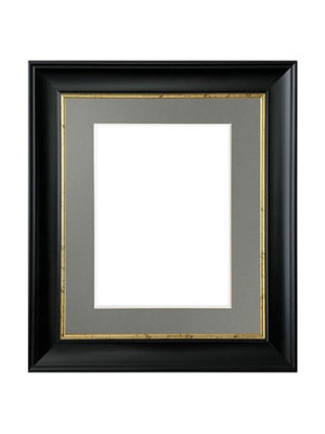Scandi Black with Crackle Gold Frame with Dark Grey Mount for Image Size 10 x 6