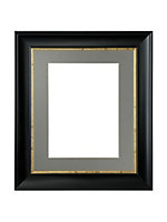 Scandi Black with Crackle Gold Frame with Dark Grey Mount for Image Size 18 x 12