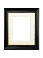 Scandi Black with Crackle Gold Frame with Ivory Mount for Image Size 20 x 16 Inch