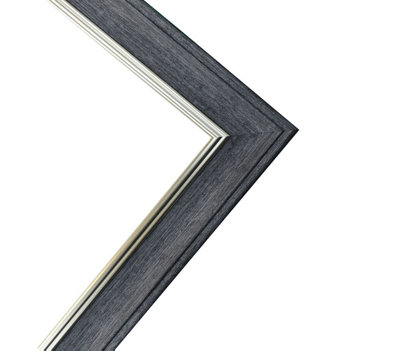 Scandi Charcoal Grey Frame with Black Mount for Image Size A2