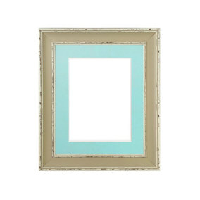 Scandi Clay Frame with Blue Mount for Image Size 10 x 4 Inch