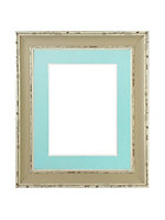 Scandi Clay Frame with Blue Mount for Image Size 14 x 8 Inch