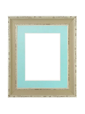 Scandi Clay Frame with Blue Mount for Image Size 18 x 12