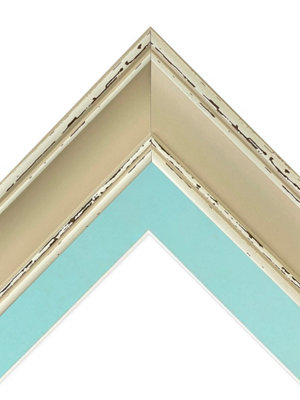 Scandi Clay Frame with Blue Mount for Image Size 50 x 40 CM