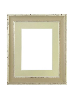 Scandi Clay Frame with Light Grey Mount for Image Size 14 x 8 Inch