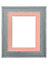 Scandi Distressed Blue Frame with Pink Mount for Image Size 10 x 4 Inch
