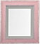 Scandi Distressed Pink Frame with Dark Grey Mount for Image Size 14 x 8 Inch