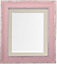Scandi Distressed Pink Frame with Light Grey Mount for Image Size 12 x 8 Inch