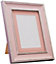 Scandi Distressed Pink Frame with Pink Mount for Image Size 5 x 3.5 Inch