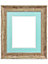 Scandi Distressed Wood Frame with Blue Mount for Image Size 4.5 x 2.5 Inch