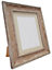 Scandi Distressed Wood Frame with Light Grey Mount for Image Size 10 x 4 Inch