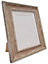 Scandi Distressed Wood Frame with White Mount for Image Size A4