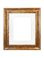 Scandi Gold Frame with White Mount for Image Size A5