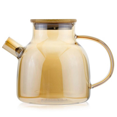Scandi Home Helsinki Gold Borosilicate Glass Teapot 1.2L