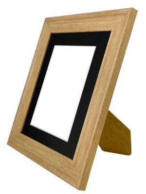 Scandi Oak Frame with Black Mount for Image Size 9 x 7 Inch