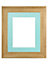 Scandi Oak Frame with Blue Mount for Image Size 15 x 10 Inch