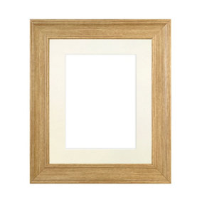 Scandi Oak Frame with Ivory Mount for Image Size 10 x 4 Inch