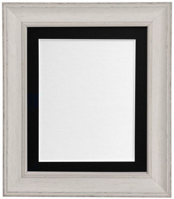 Scandi Pale Grey Frame with Black Mount for Image Size A4 | DIY at B&Q