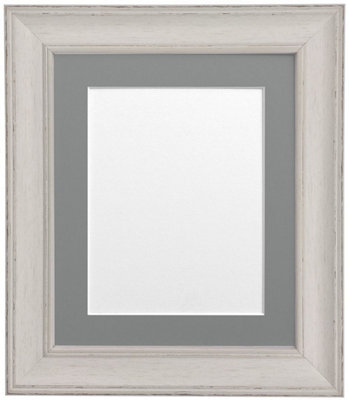 Scandi Pale Grey Frame with Dark Grey Mount for Image Size 10 x 4 Inch